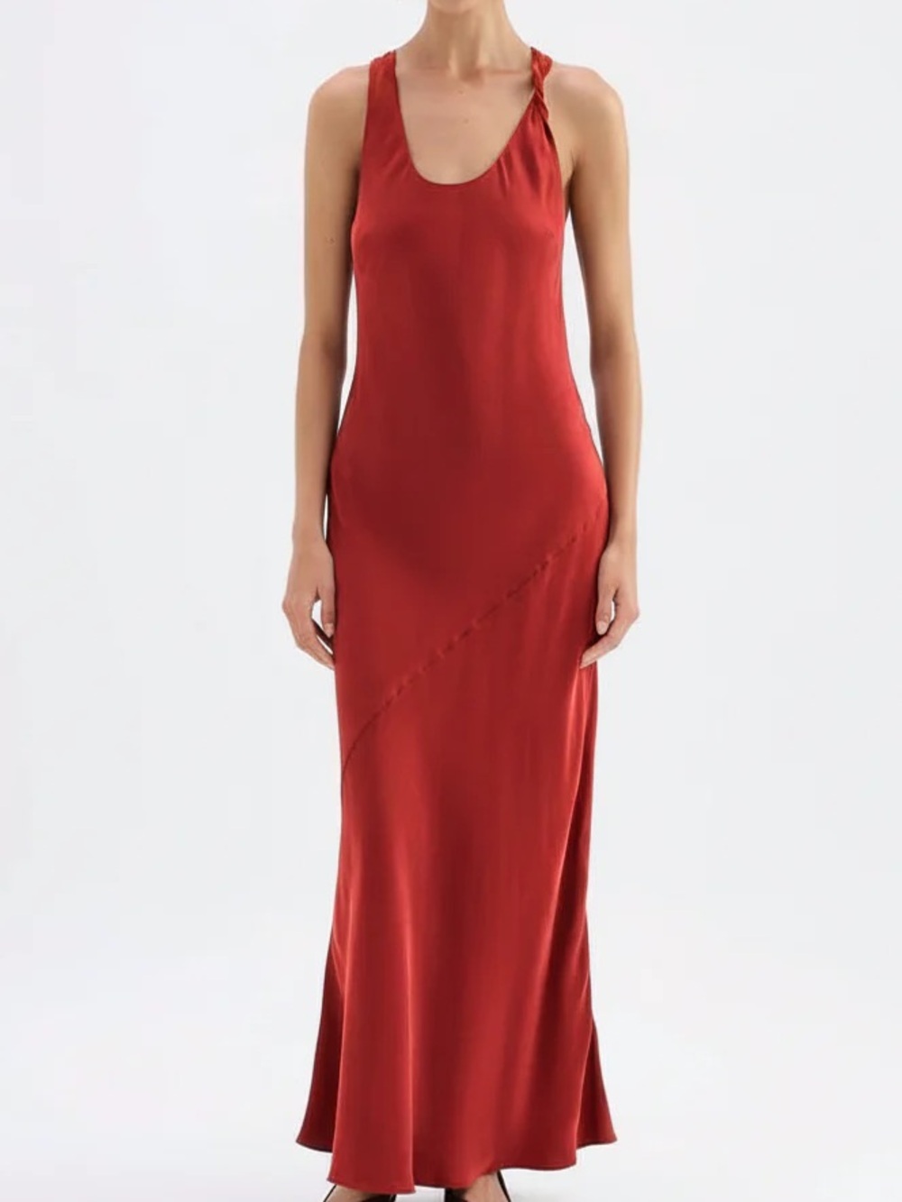 Nude Lucy Red Slip Maxi Dress